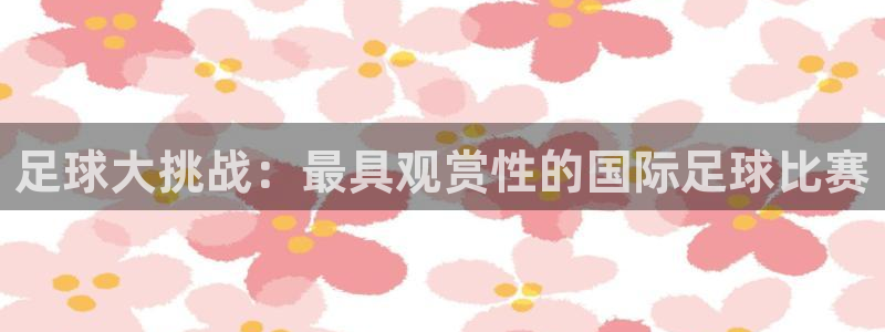  哈哈体育体育官网入口：足球大挑战：最具观赏性的国际足球比赛